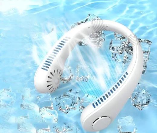 USB Rechargeable Portable Mini Bladeless Neck Fan Neck Cooler